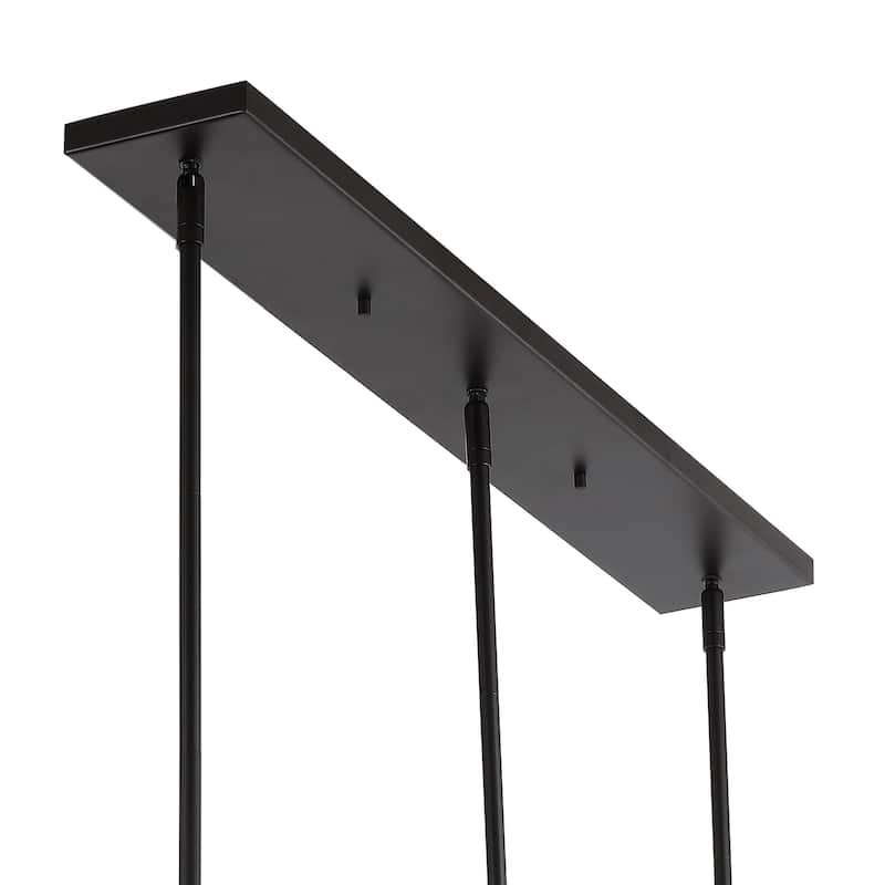 Amara 7.88" 1-Light Industrial Farmhouse Iron LED Pendant, Oil Rubbed Bronze by JONATHAN Y