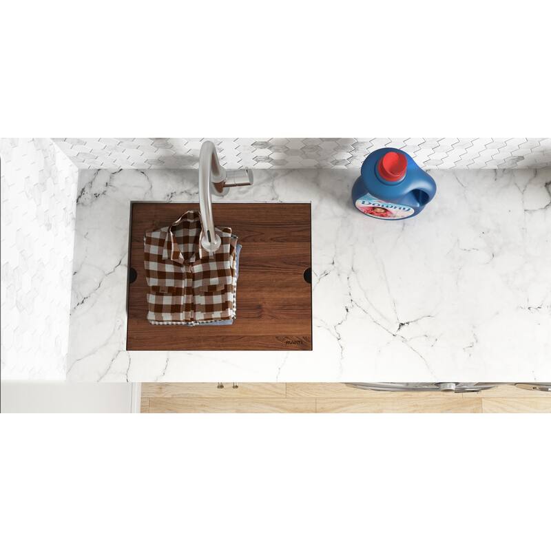 Ruvati 21 x 19 x 12 inch Deep Laundry Utility Workstation Sink Undermount 16 Gauge - 21 x 19