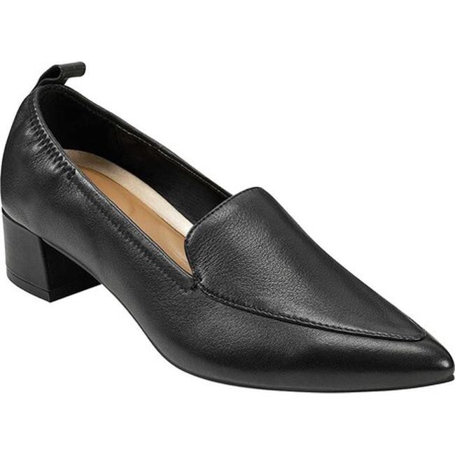 womens heeled loafer shoes