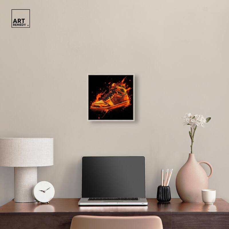 Jumpman on Fire I Canvas by Art Remedy