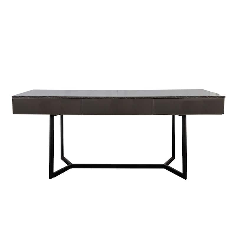 70.87" Modern Computer Desk Studying Table with Y-Shaped Metal Legs