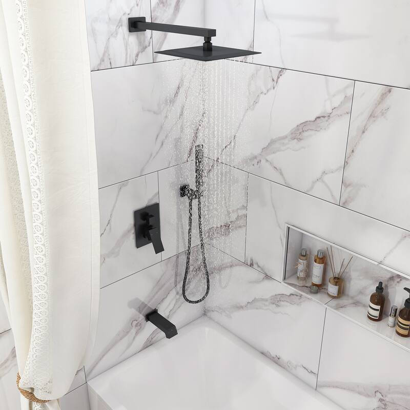 3-function Pressure Balance Shower Set with 10 in Shower Head(Valve Included)
