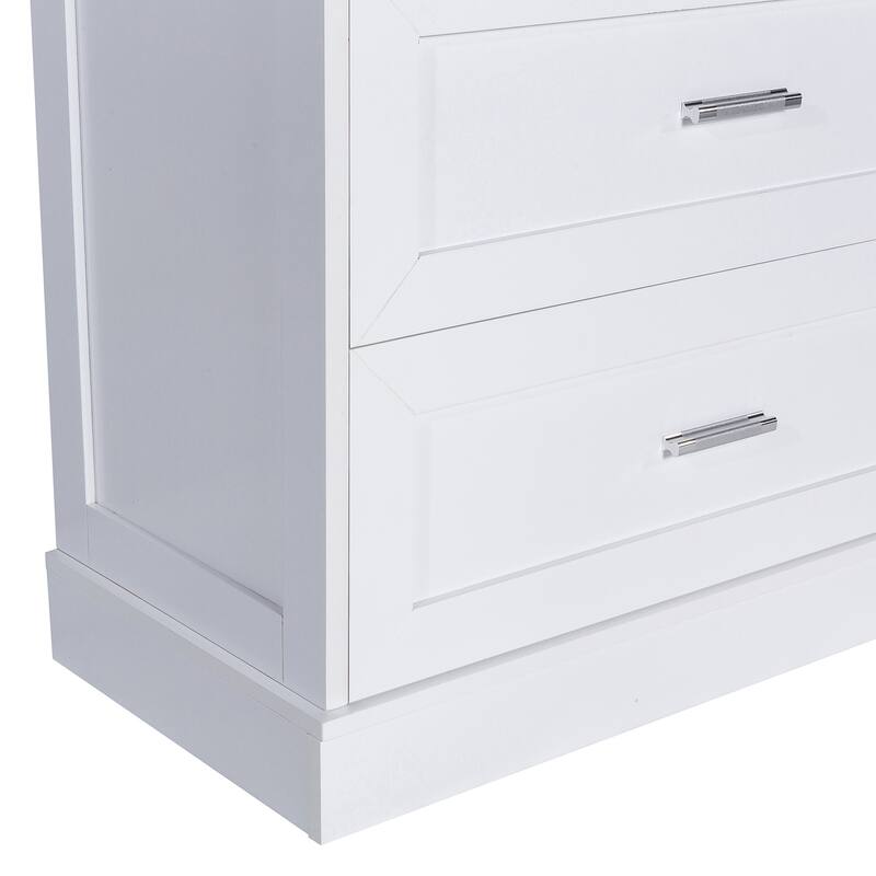 Roomfitters Freestanding Tall Bathroom Cabinet with Adjustable Shelf, Dual Doors and Ample Storage