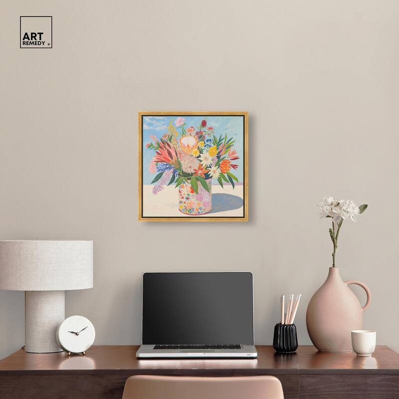 Floral Tin Canvas by Art Remedy