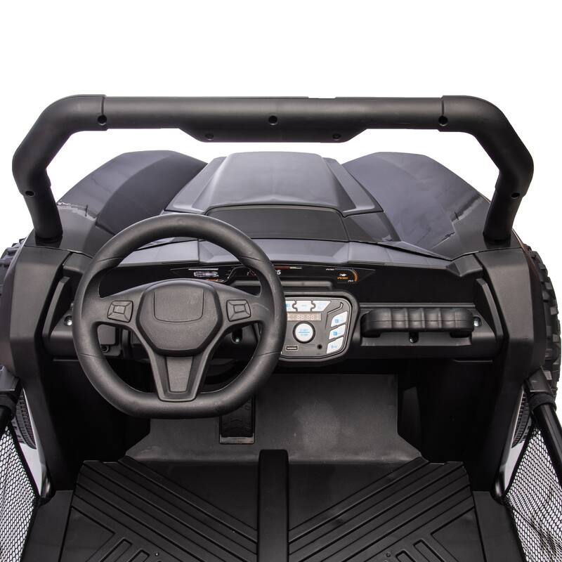 24V Ride On UTV for Kids with Parental Remote, Bluetooth, and LED Lights, 4-Wheel Suspension
