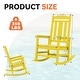 preview thumbnail 149 of 174, Outdoor Patio HDPE Rocking Chiar, Extra Wide Seat & Backrest
