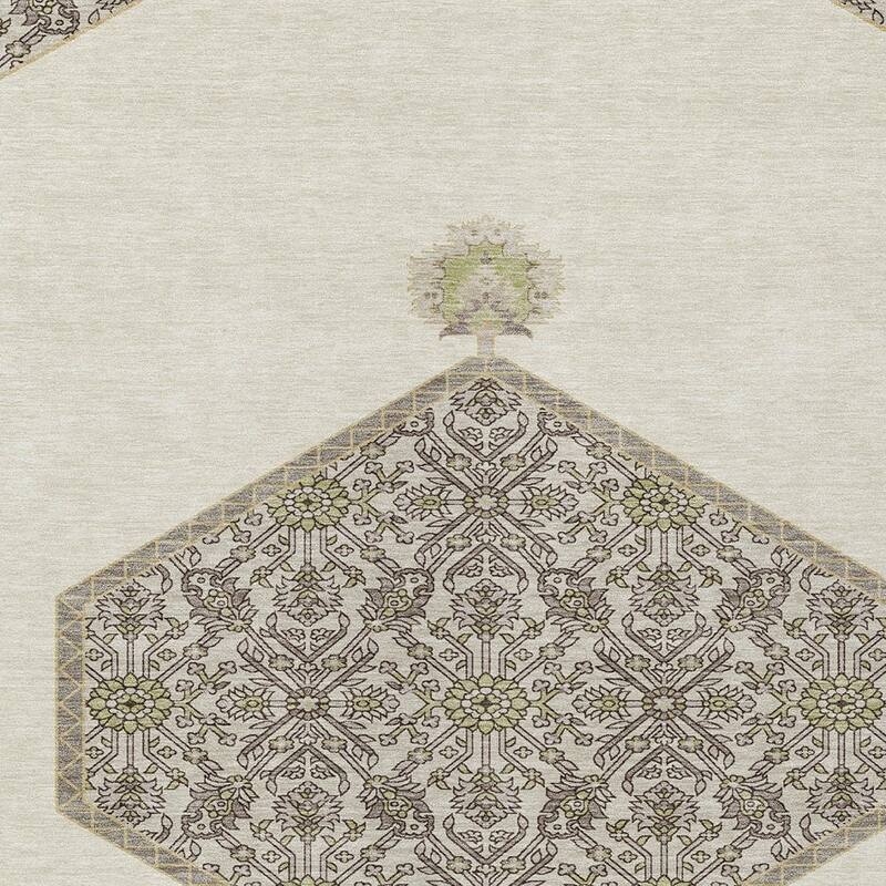HomeRoots Oriental Traditional Rectangle Outdoor Rug