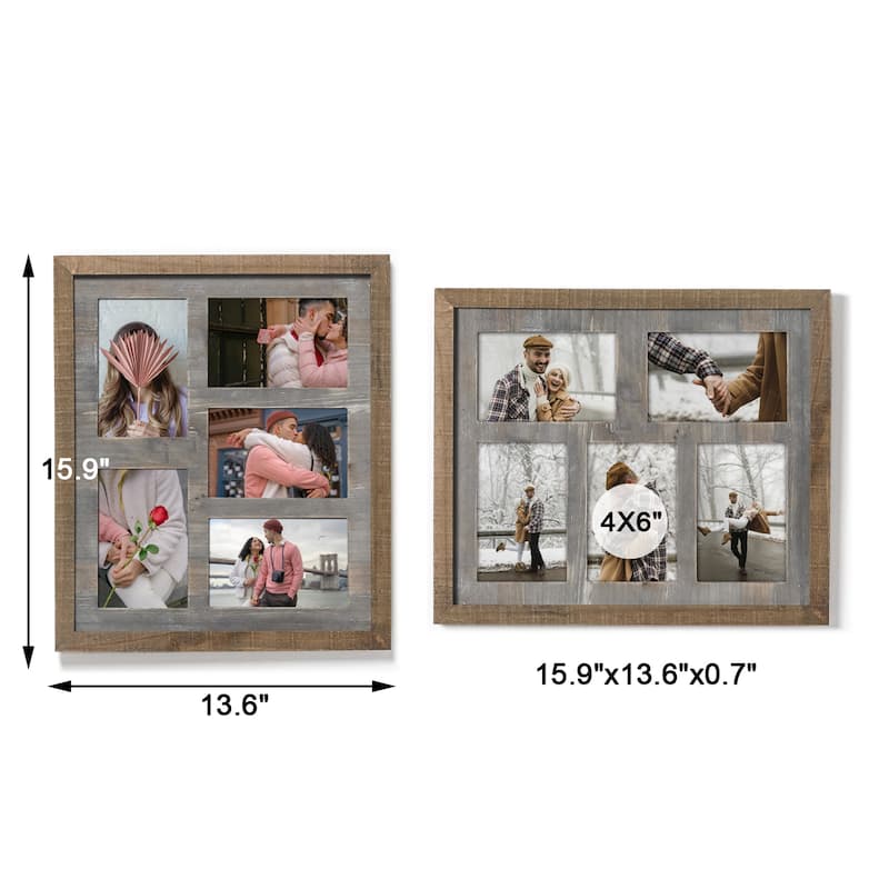 Adeco Wood Wall Photo Frame