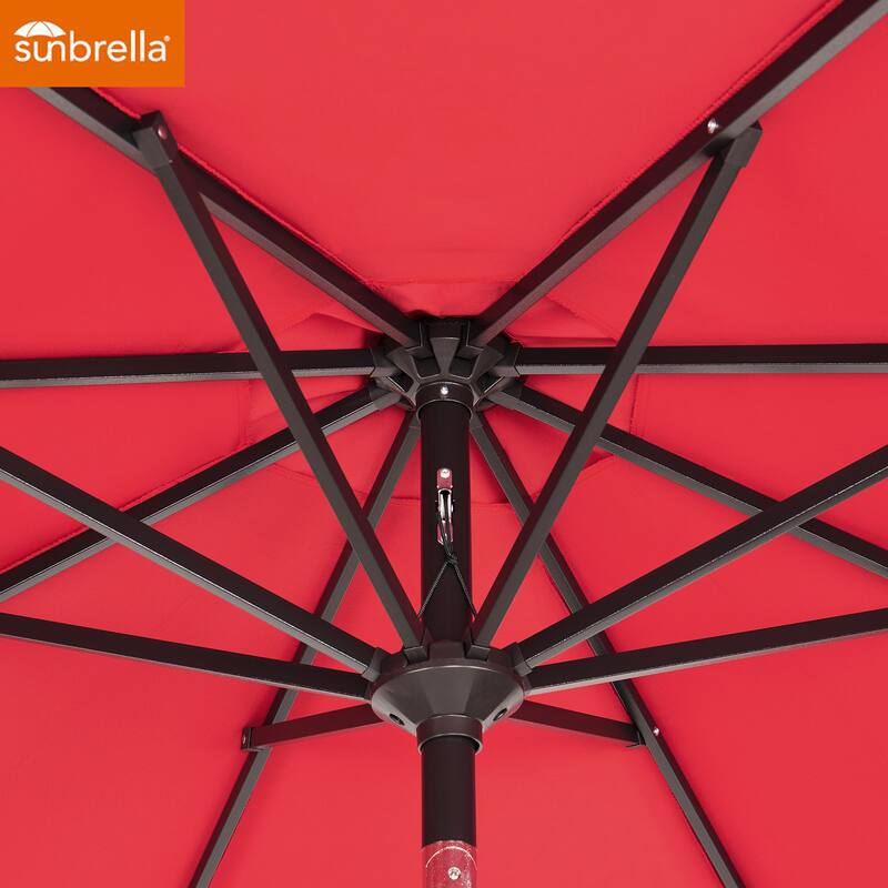 11Ft Market Umbrella with Sunbrella Fabric Outdoor Umbrella