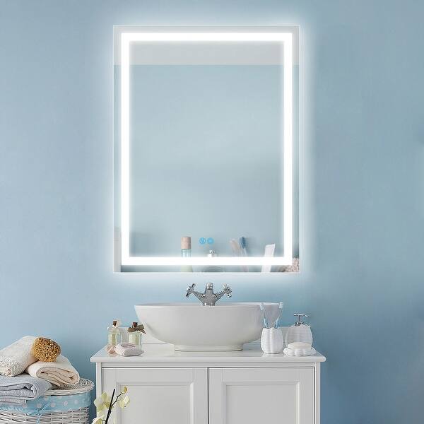 Shop Bsle Wall Mounted Vanity Mirror Led Lighted Bathroom Mirror On Sale Overstock 32192591