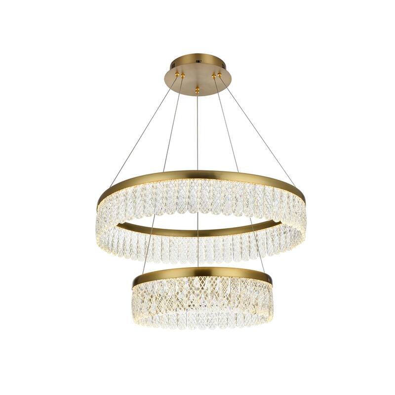 Indigo Home 24 inch Adjustable LED chandelier