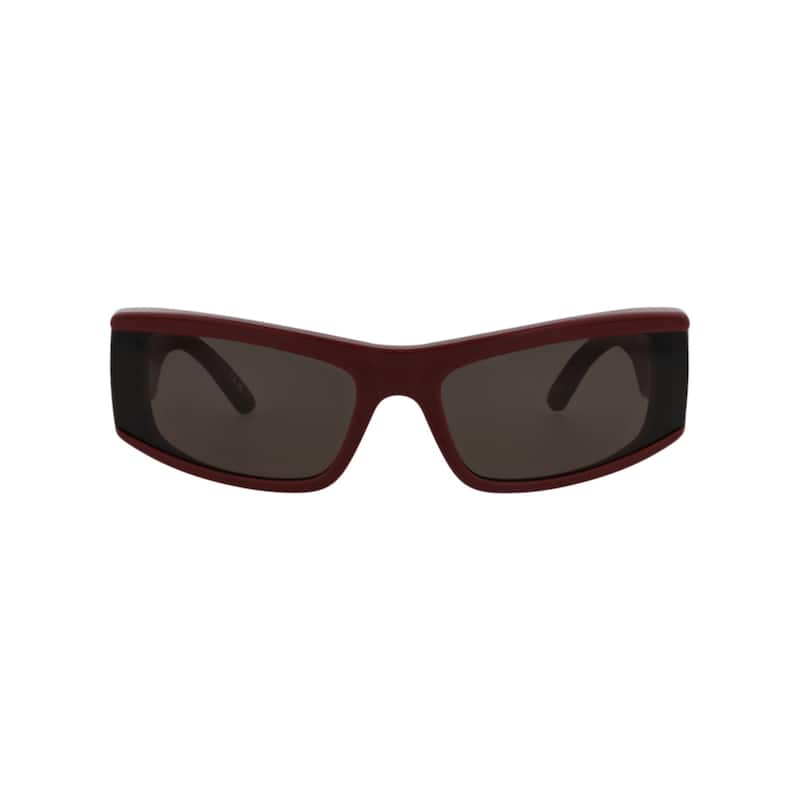 Balenciaga Cat Eye-Frame Recycled Acetate Sunglasses - Burgundy Burgundy Grey - Red - Grey Lens