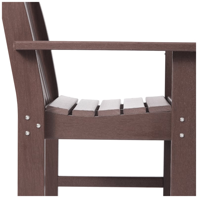 Polytrends Laguna Outdoor Dining Poly Garden Arm Chair (Set of 4)
