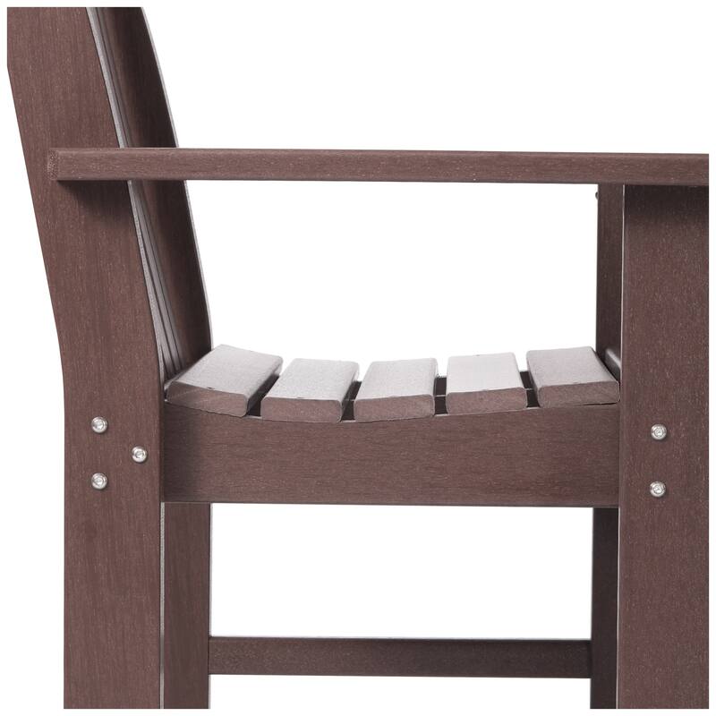 Polytrends Laguna Outdoor Patio Garden Arm Chair Set with Side Table