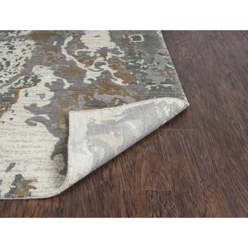 Alora Decor Radiant Abstract Hand Carved Wool Blend Rug