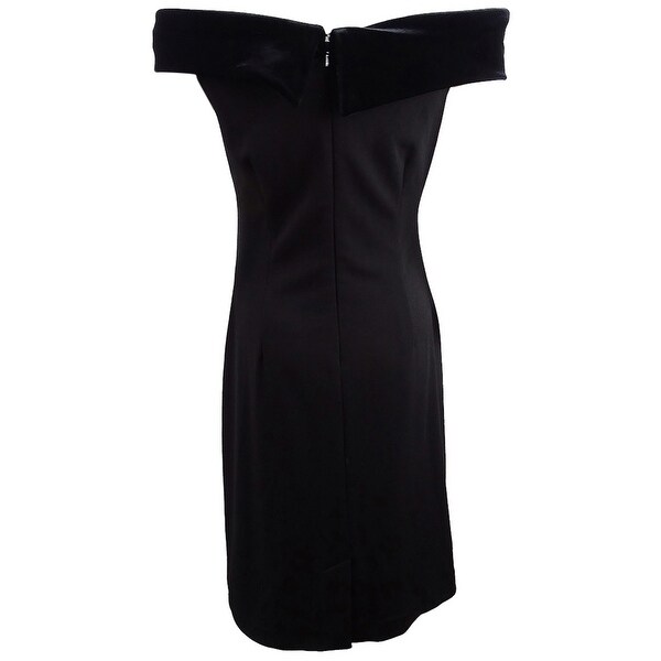 contrast with black dress