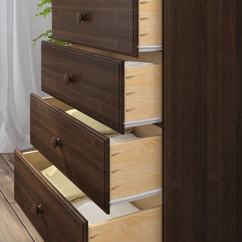 Max and Lily Classic Solid Wood 5-Drawer Dresser