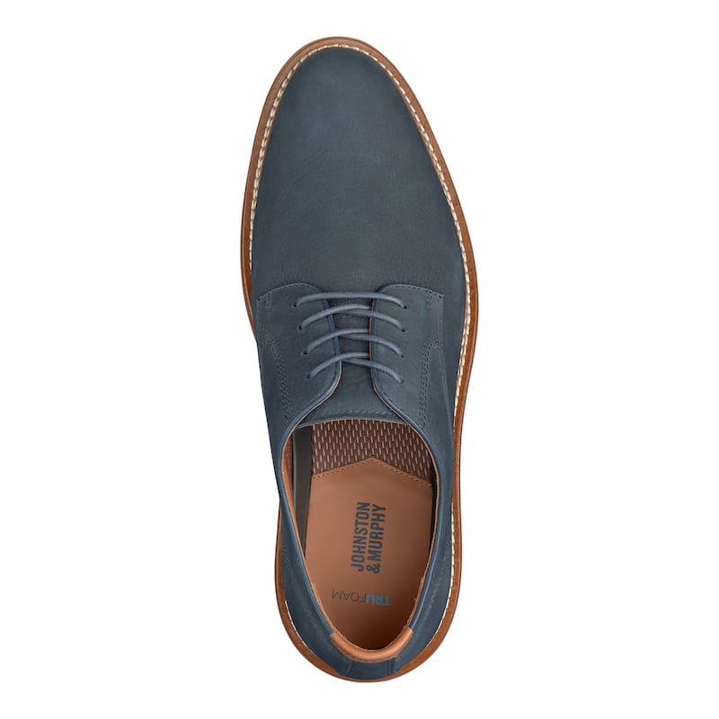 Johnston & Murphy Men's Upton Plain Toe - Navy Nubuck - 9.5