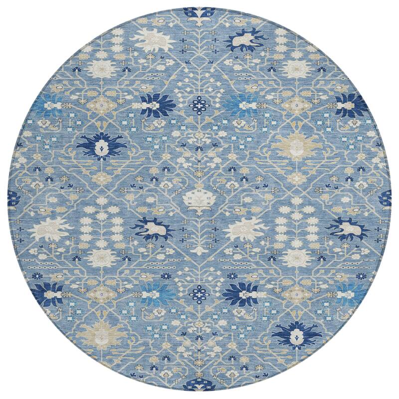 HomeRoots Oriental Traditional Rectangle Outdoor Rug