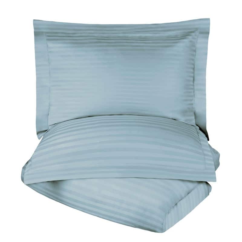Superior 400 TC Stripe Egyptian Cotton Sateen Duvet Cover Set