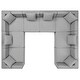 preview thumbnail 1 of 38, Saybrook Outdoor Patio Upholstered 8-Piece Sectional Sofa