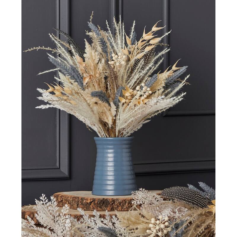 18 inch Flower with Fall Fields Blue Bouquet