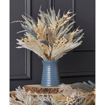 18 inch Flower with Fall Fields Blue Bouquet