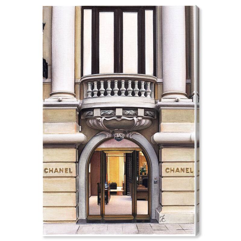 Expensive Store in Paris Canvas by Art Remedy, Gallery Wrapped - 10" x 15"