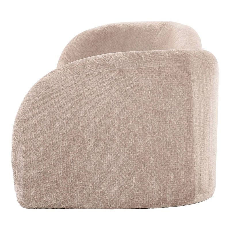 Divani Casa Calico Contemporary Beige Fabric 4-Seat Sofa