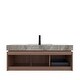 preview thumbnail 13 of 17, GDFStudio - Muri Modern 48" Floating Bathroom Vanity with Basin, Sintered Stone Countertop, Drawer & Double Doors, NO Faucet