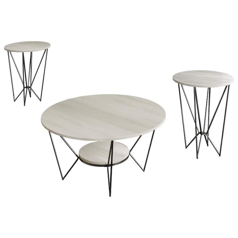 CraftPorch Classic 3- Pieces Coffee Table Set