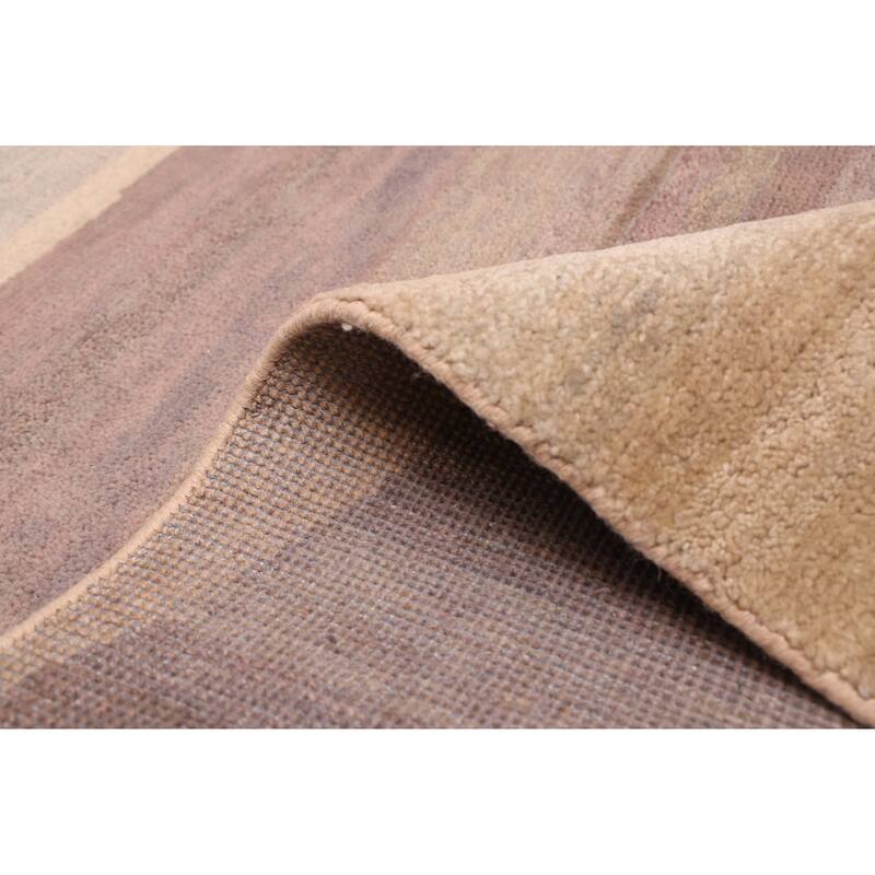 ECARPETGALLERY Hand-knotted Pak Finest Gabbeh Light Khaki Wool Rug - 5'3 x 7'11