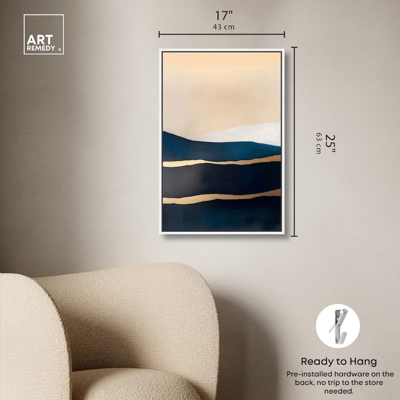 Golden Seam II Canvas by Art Remedy
