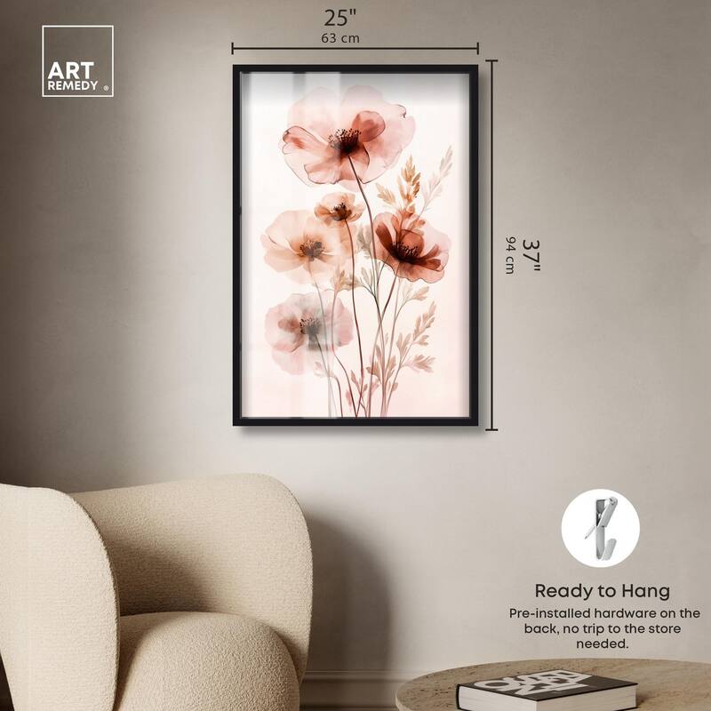 Petal Dye III Shadowbox by Art Remedy