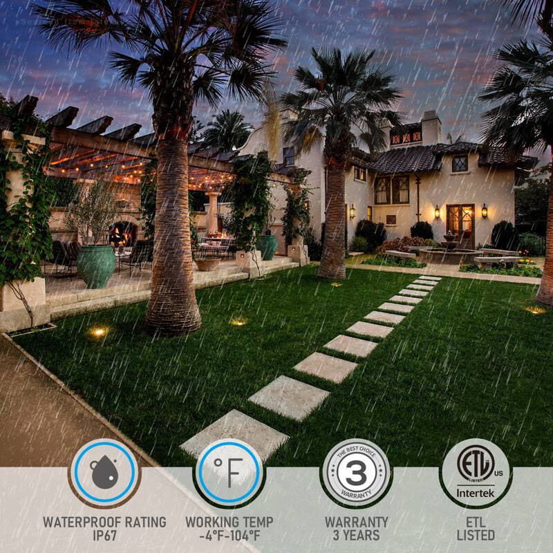 Landscape 5W Grill Top Well Light Low Voltage 5CCT Selectable - 6pack