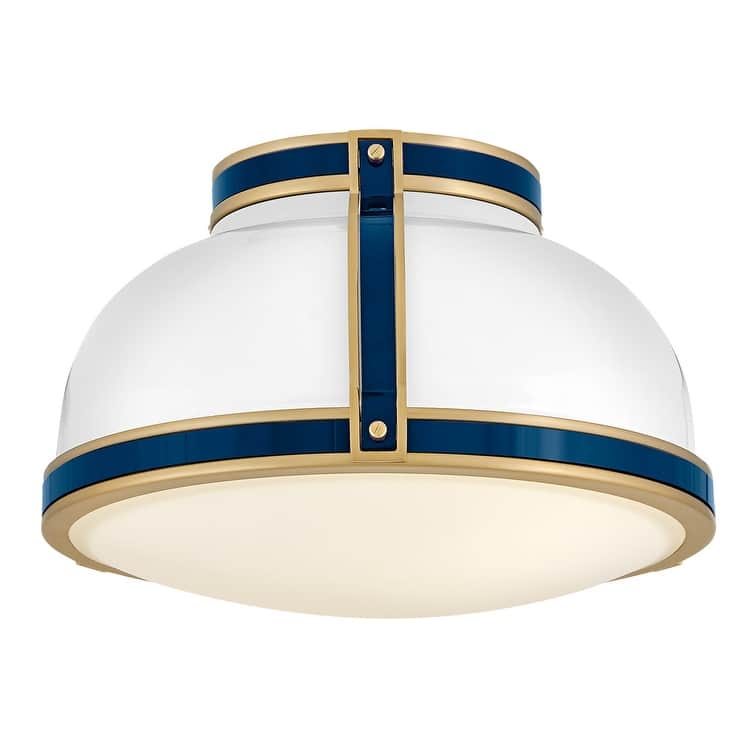 Hinkley Lighting 46351 Barton 2 Light 15" Wide Flush Mount Ceiling