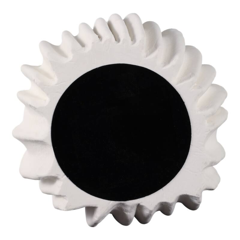 Porcelain Decorative Vase with Sculptural Rippled Design and Textured Contours