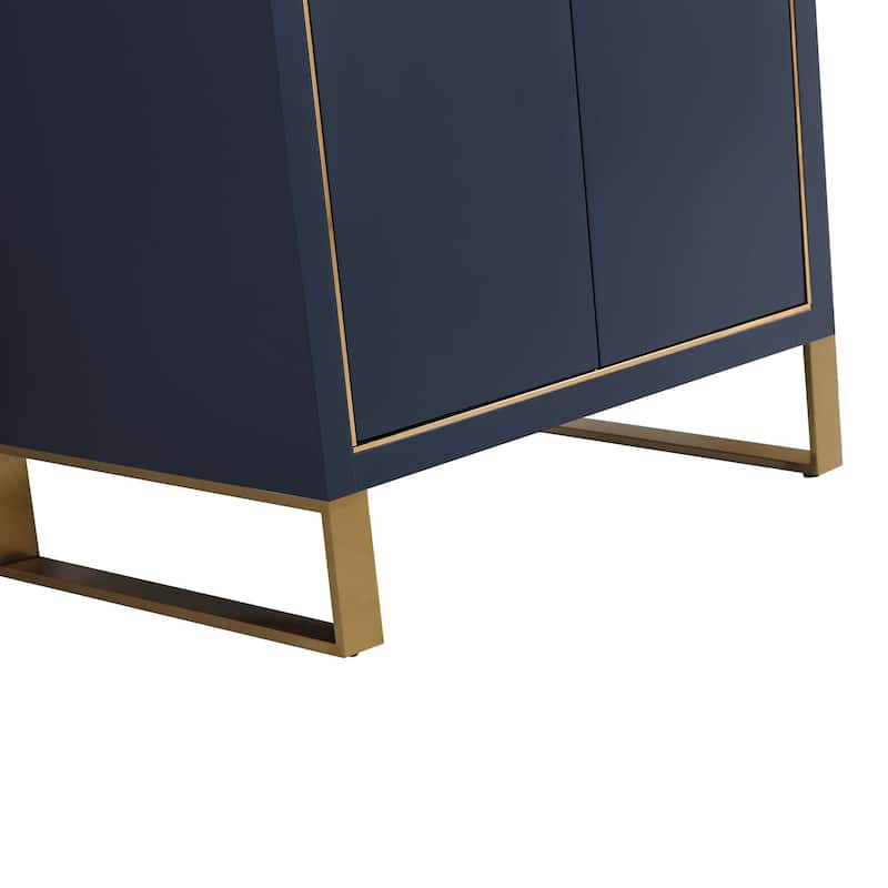 Fine Fixtures Opulence Collection Bathroom Vanity with White Ceramic Sink