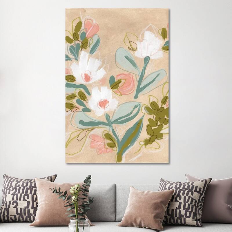 iCanvas "Spring Sketch III" by June Erica Vess Canvas Print - 60x40x1.5