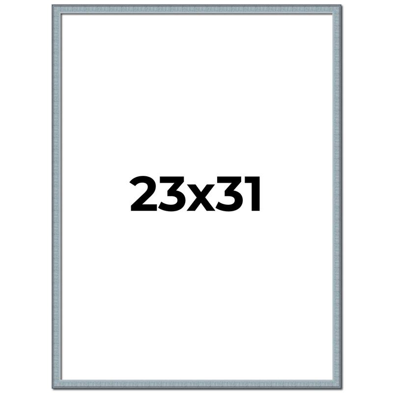 23x31 Frame Rustic Sky Blue Solid Wood Picture Frame | 0.75 Inch