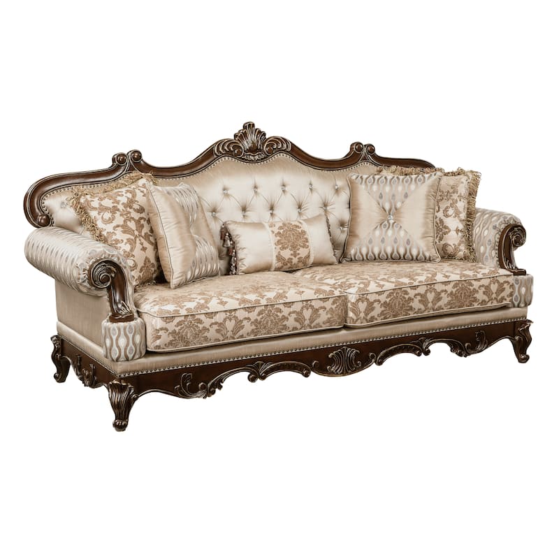 Vista Chenille Living Room Sofa - Brown