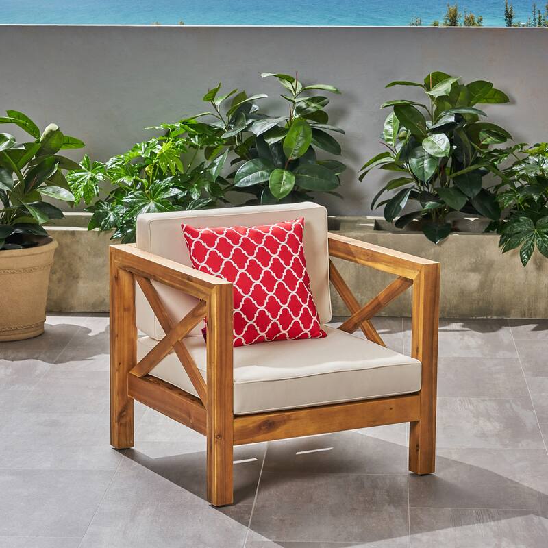 CLUB CHAIR for Outdoor Relaxation and Socializing - Beige