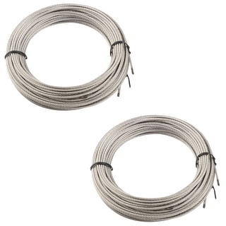 Home Steel Laundry Clothes Drying Hanging Core Rope Silver Tone 7M ...