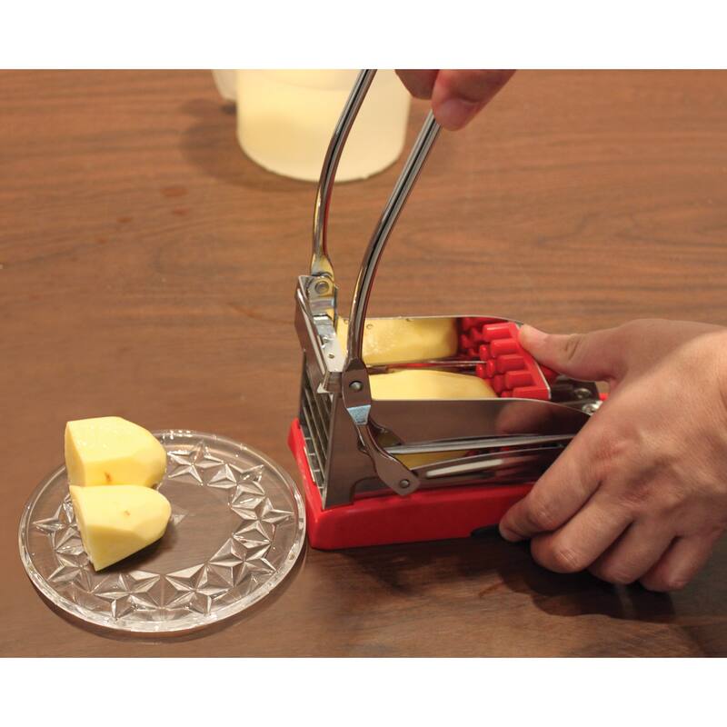 HIC Kitchen French Fry Potato Cutter with Suction Base