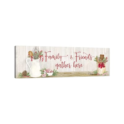 iCanvas "Christmas Kitchen panel III-Family and Friends" by Tara Reed Canvas Print