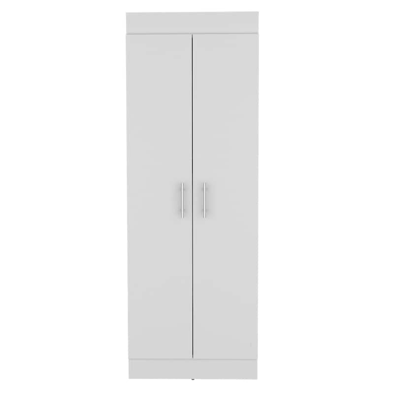 Pantry Cabinet, Space-Efficient 2-Door Design with Multiple Shelves