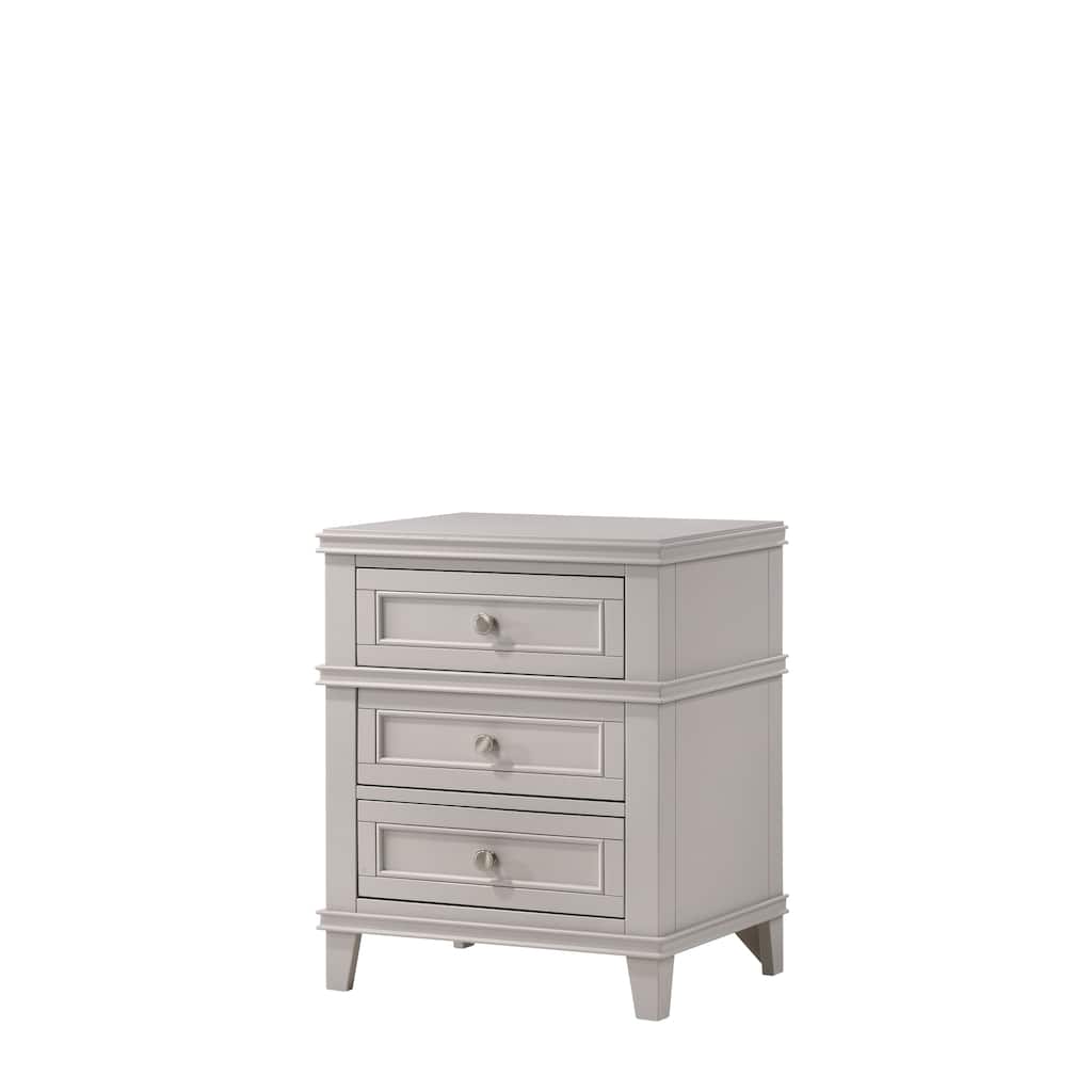 3 Drawer Nightstand W/ USB