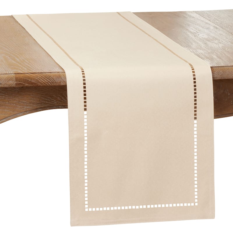 Table Runner with Laser-cut Hemstitch