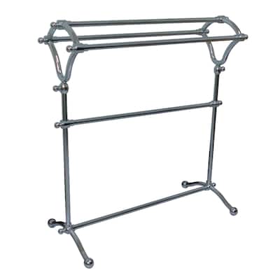 Edenscape Freestanding Y-Type Towel Rack - Polished chrome
