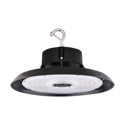 200W UFO LED High Bay 29000 Lumens 5000K 277-480 Volt 0-10V Dimmable Black Finish